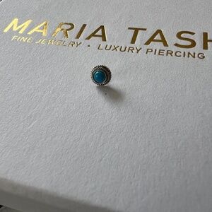 MARIA TASH Turquoise White 14K Frontal ONLY